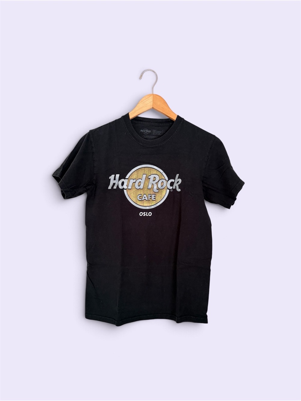 Unisex Hard Rock Cafe Oslo Black Logo Graphic Tee